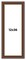 12x36 Traditional Brown Picture Frame - UV Acrylic, Foam Board Backing, Hanging Hardware